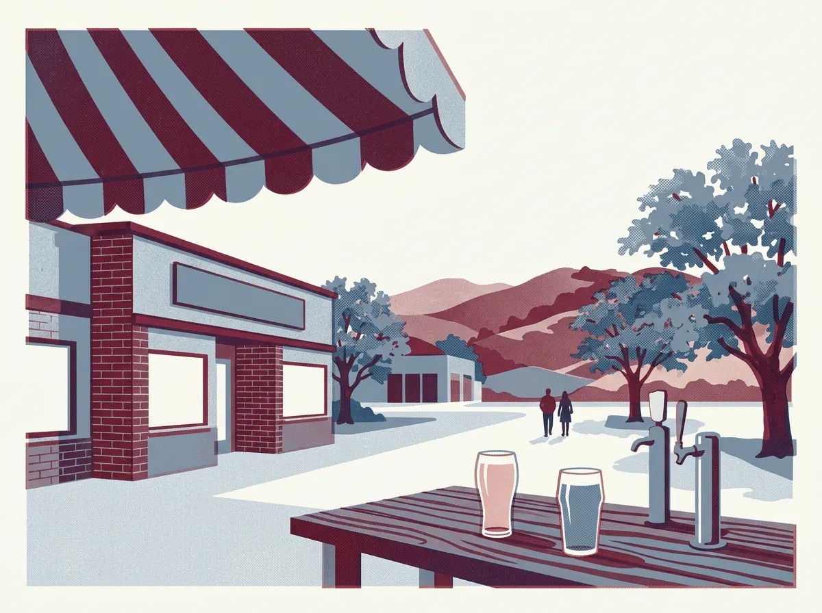Illustration of breweries and cideries in Oakland