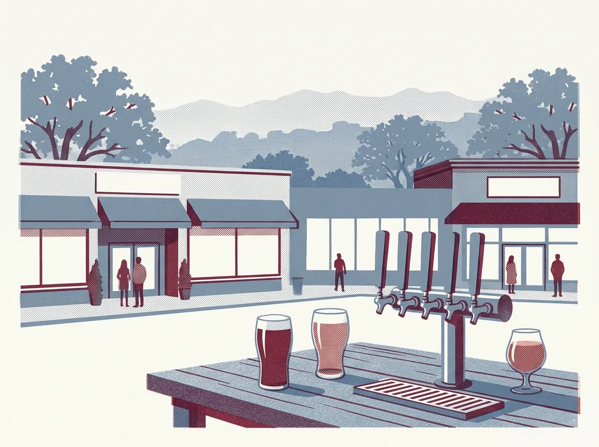 Illustration of breweries and cideries in Oakland
