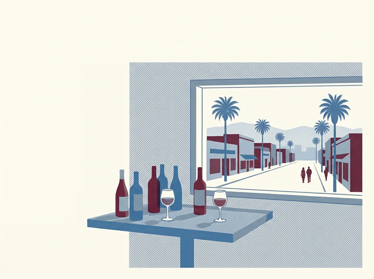 Illustration of wine bars in Mountain View
