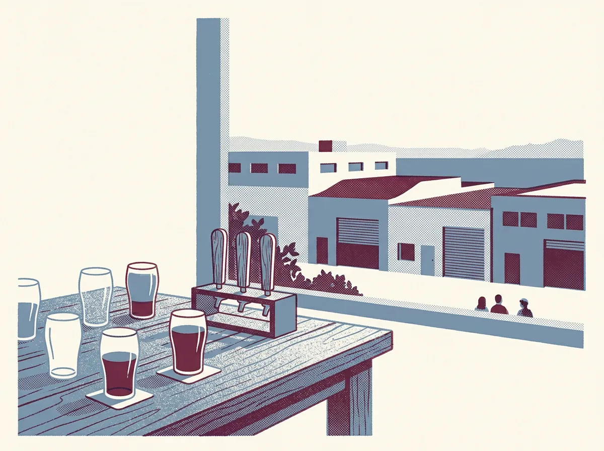 Illustration of breweries and cideries in Bayview